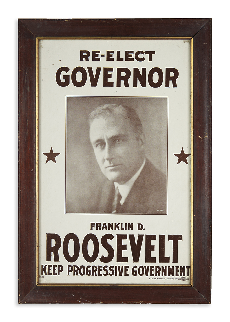 (PRESIDENTS--1932.) Re-Elect Governor Franklin D. Roosevelt, Keep Progressive Government.